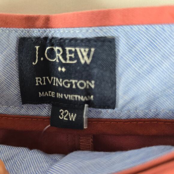 J. Crew Factory Salmon Rivington Chino Shorts Size 32 NWT - Picture 2 of 6